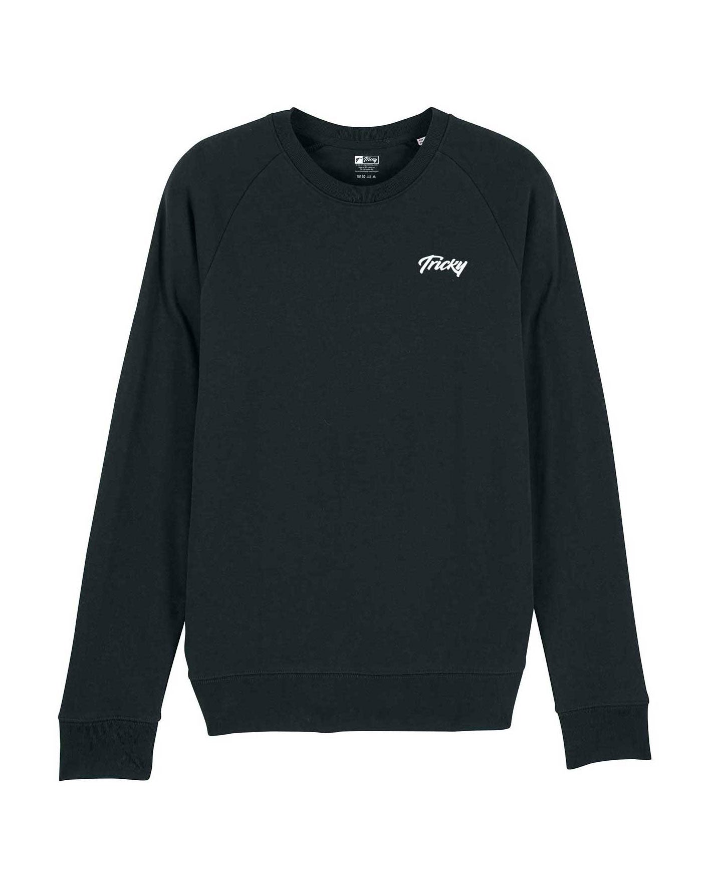 CHEST LOGO SWEATSHIRT BLACK WHITE