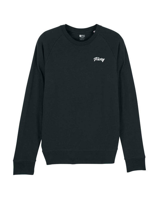 CHEST LOGO SWEATSHIRT BLACK WHITE
