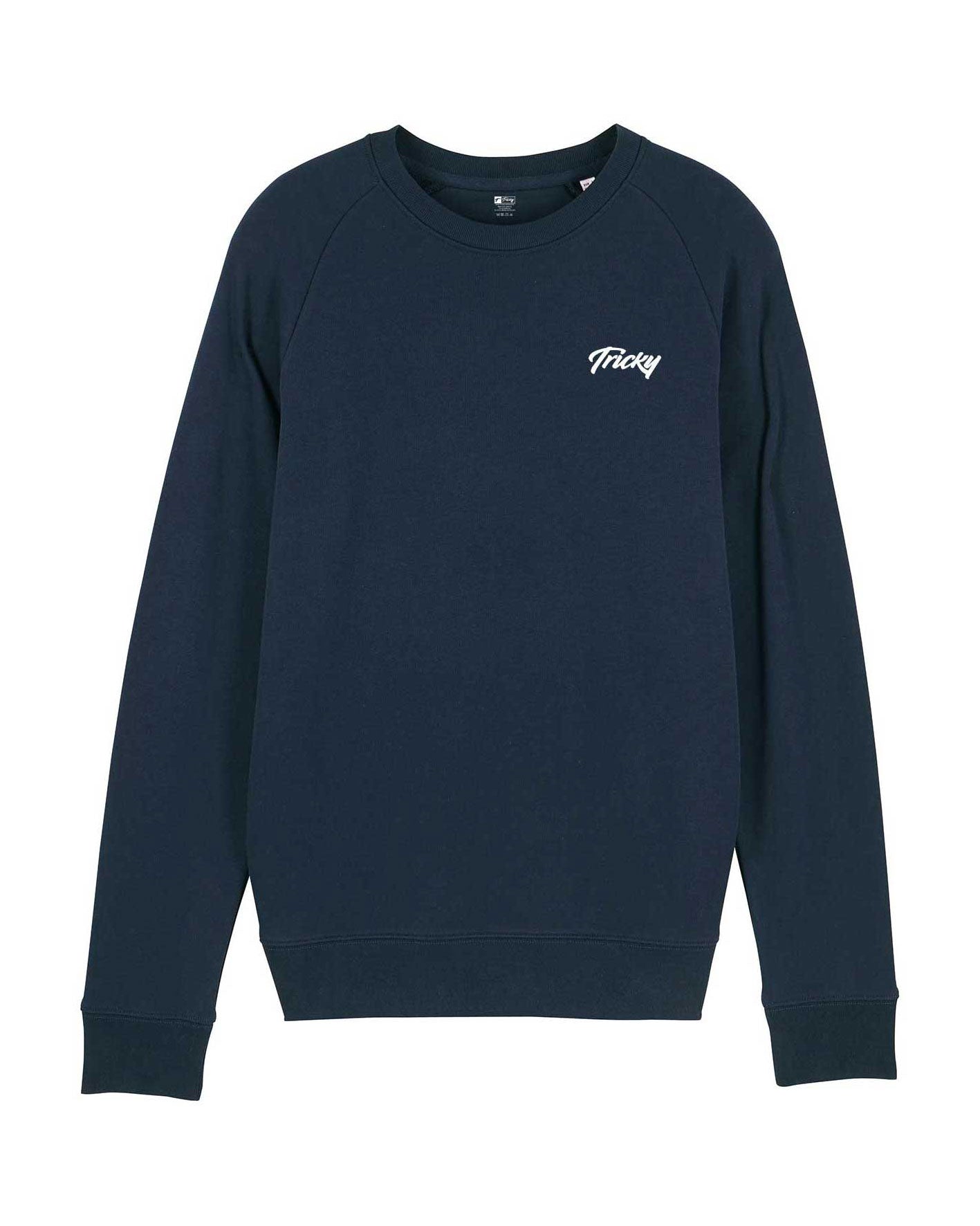 CHEST LOGO SWEATSHIRT NAVY WHITE