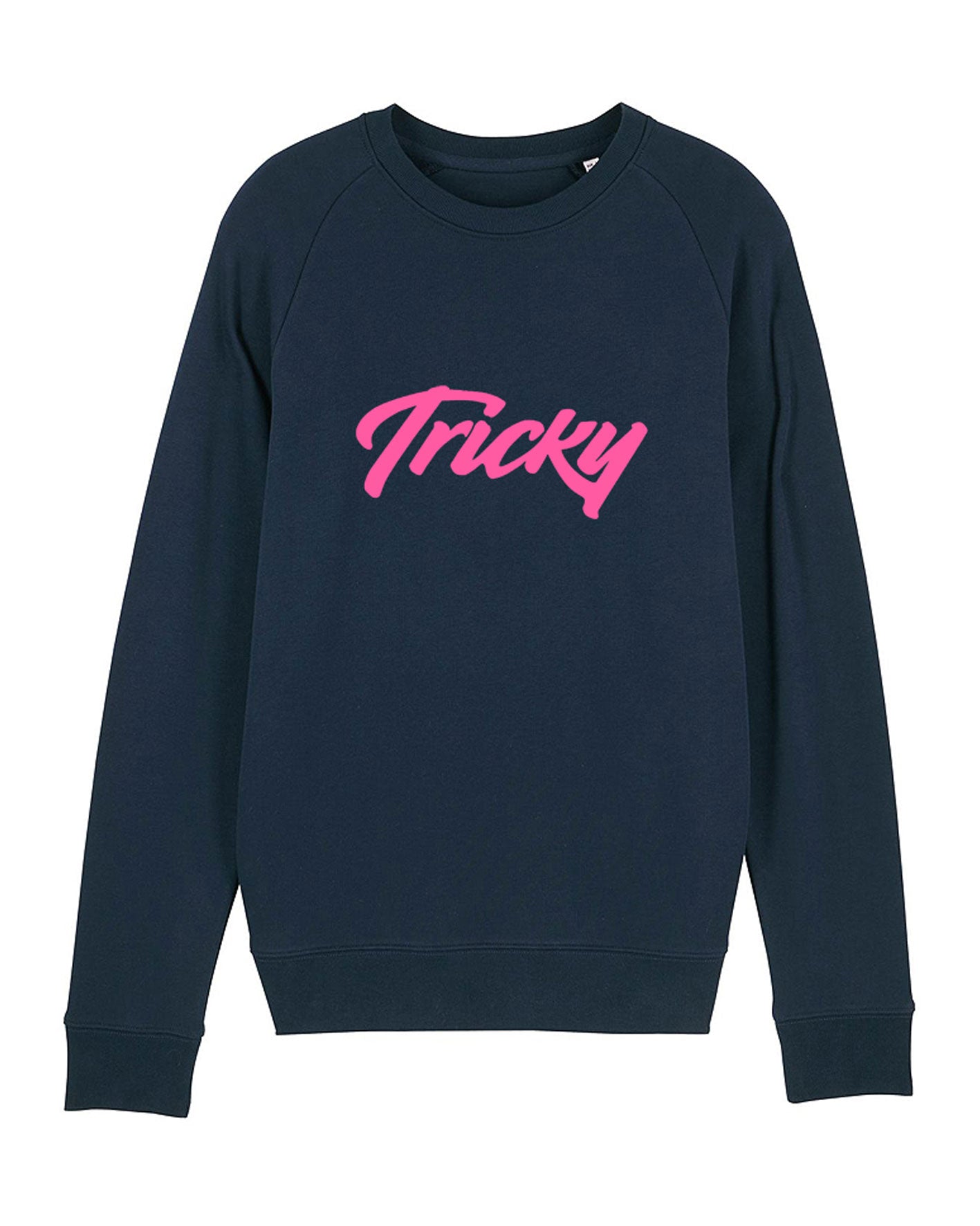 LARGE LOGO SWEATSHIRT NAVY FLURO PINK