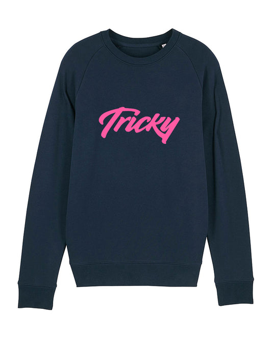 LARGE LOGO SWEATSHIRT NAVY FLURO PINK