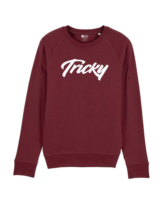LARGE LOGO SWEATSHIRT BURGUNDY WHITE