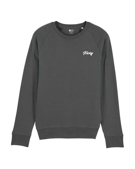 CHEST LOGO SWEATSHIRT ANTHRACITE WHITE