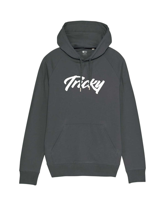ORIGINAL LARGE LOGO HOODED TOP ANTHRACITE WHITE