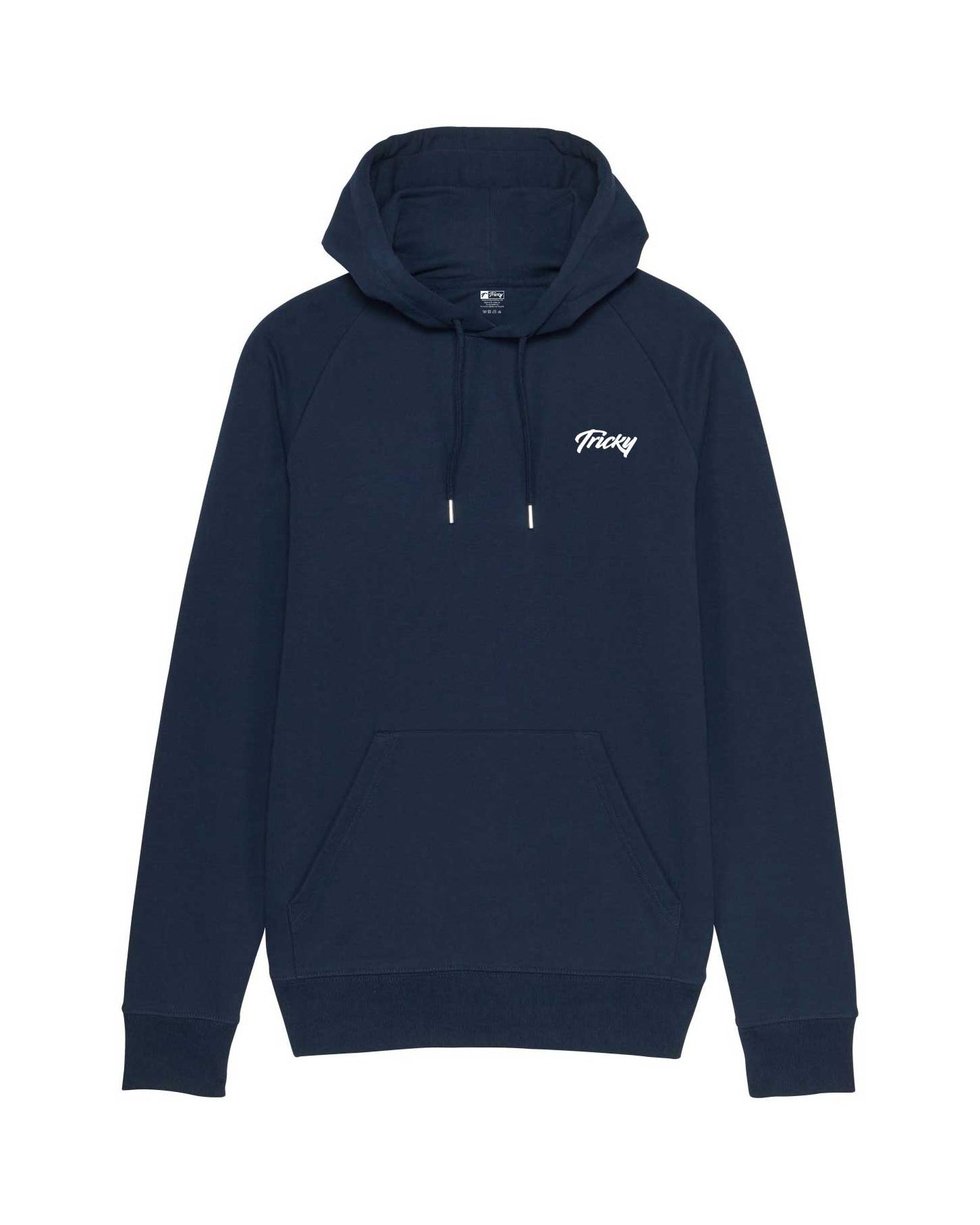 ORIGINAL CHEST LOGO HOODED TOP NAVY WHITE