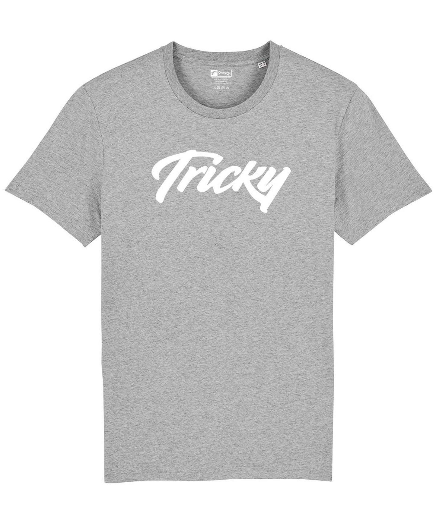 WOMENS ORIGINAL LARGE LOGO T SHIRT GREY WHITE