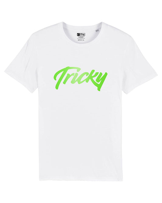 NEON LARGE LOGO T SHIRT WHITE GREEN