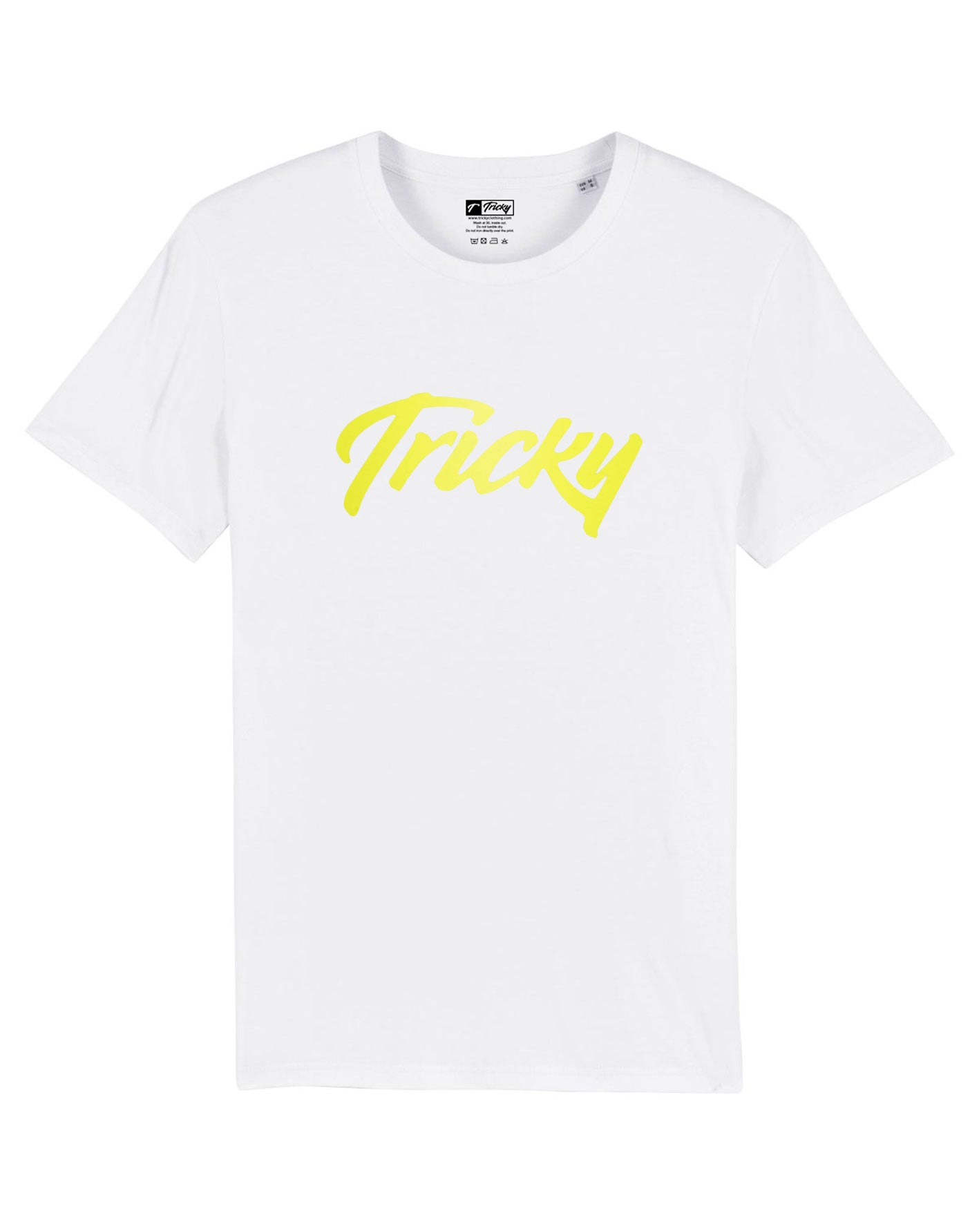 NEON LARGE LOGO T SHIRT WHITE YELLOW