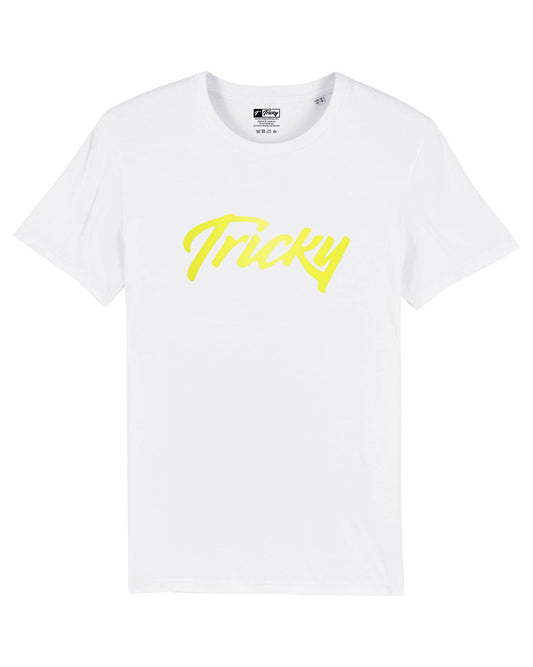 NEON LARGE LOGO T SHIRT WHITE YELLOW