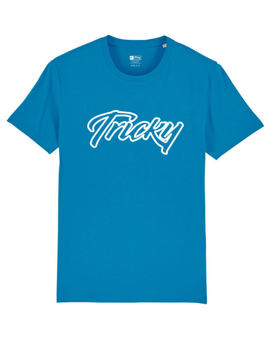 OUTLINE LARGE LOGO T SHIRT AZUR BLUE