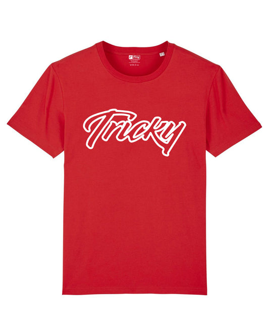 OUTLINE LARGE LOGO T SHIRT RED