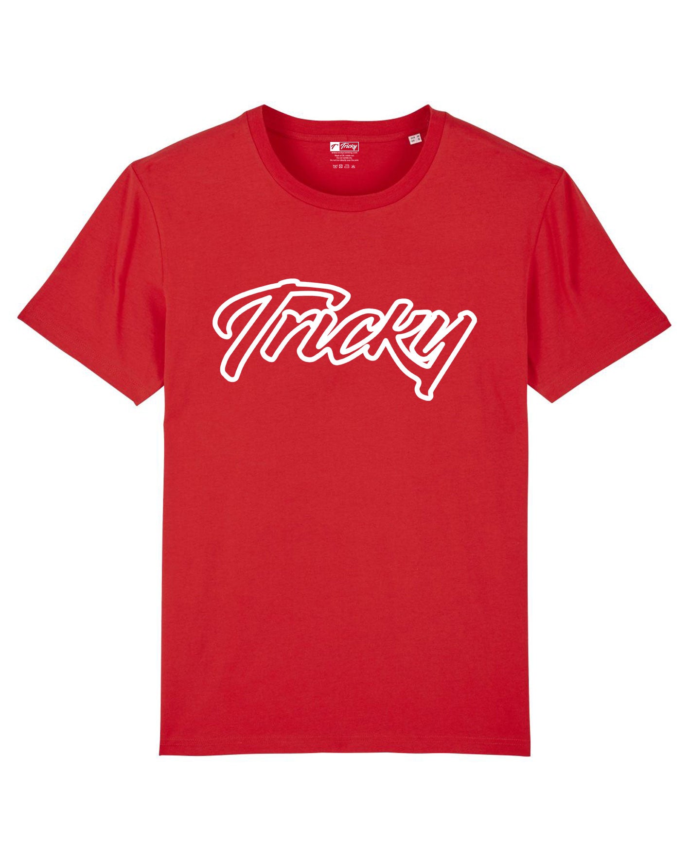 OUTLINE LARGE LOGO T SHIRT RED