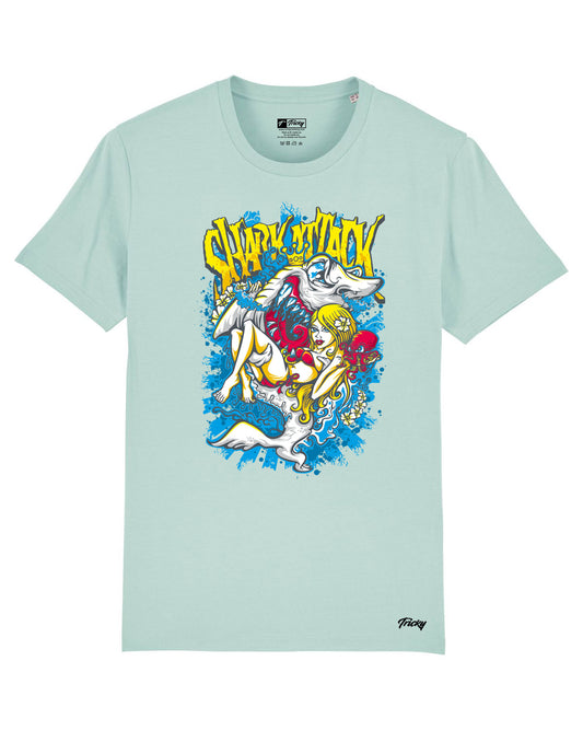 SHARK ATT T SHIRT CARIBBEAN BLUE