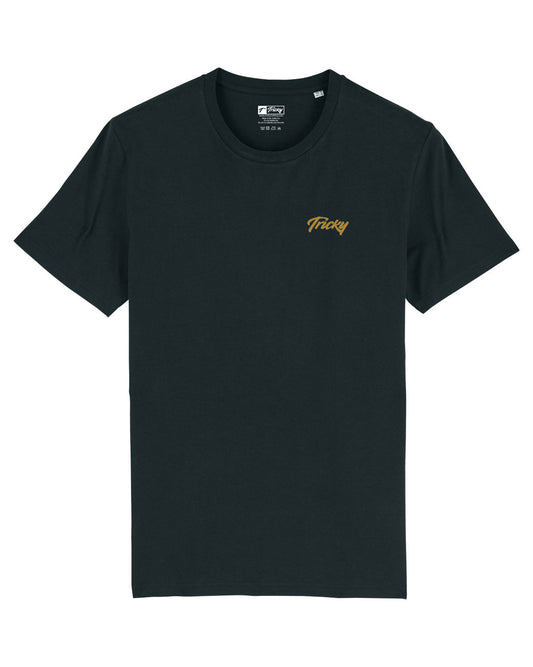 ORIGINAL CHEST LOGO T SHIRT BLACK GOLD