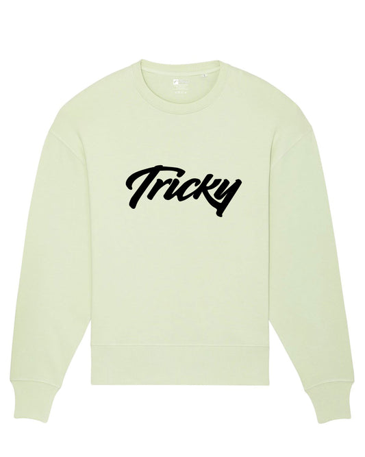 SUMMER LARGE LOGO SWEATER STEM GREEN BLACK