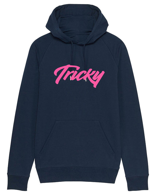 ORIGINAL LARGE LOGO HOODED TOP NAVY PINK
